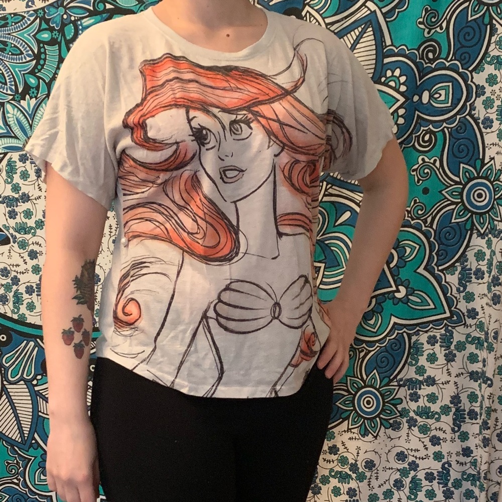 Little Mermaid Sketch Top
